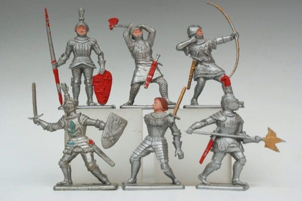 NEW! Crescent Set of Medieval Knights - Later Paint
