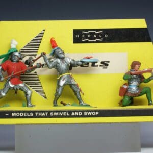 SOLD Swoppet Knights 3 Figure Carded Set