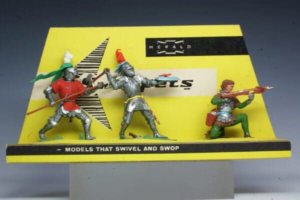SOLD Swoppet Knights 3 Figure Carded Set