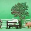 SOLD Taylor & Sons Farm Labourer, Shetland Pony, Pig & Tree
