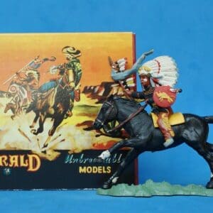 SOLD Herald Zang Mounted Indian Chief - Superb Example!