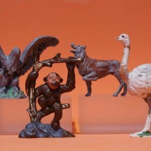SOLD Timpo Zoo Animals - Wolf, Ostrich, etc