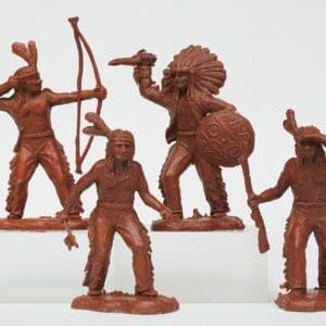 SOLD Speedwell Larger Indians - Set of 4 Unpainted