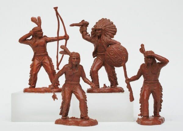 SOLD Speedwell Larger Indians - Set of 4 Unpainted