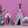 SOLD Herald Zang Indian Encampment Set - Early Example!