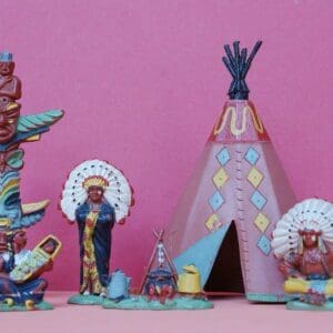 SOLD Herald Zang Indian Encampment Set - Early Example!