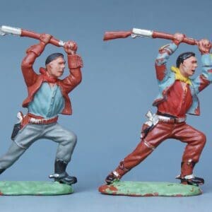 NEW! Herald Zang Cowboys Clubbing with Rifle - Matching Pair!