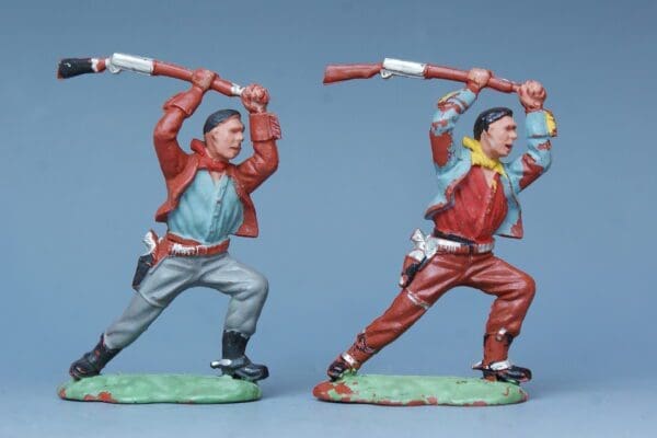 NEW! Herald Zang Cowboys Clubbing with Rifle - Matching Pair!