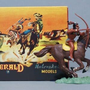 Herald Zang Mounted Indian with Bow & Arrow - REPRO Box