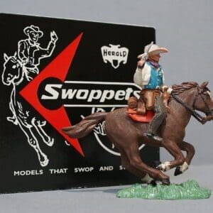 SOLD Herald Swoppet Mounted Cowboy Sheriff (1st Issue 1958)