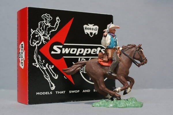 SOLD Herald Swoppet Mounted Cowboy Sheriff (1st Issue 1958)