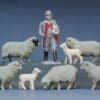 SOLD Britains Shepherd, Sheep & Lambs from Lead Moulds