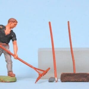SOLD Herald Labourer (BLUE Shirt) with 4 Tools