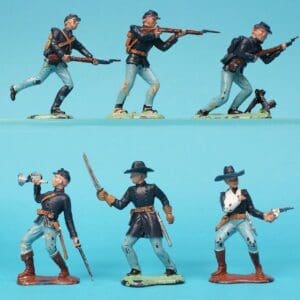SOLD Crescent 60mm Union Infantry - Loose Set of 6