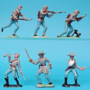 SOLD Crescent 60mm Confederate Infantry - Loose Set of 6