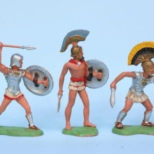 SOLD Herald Trojan Warriors, 3 Poses - Great Condition!