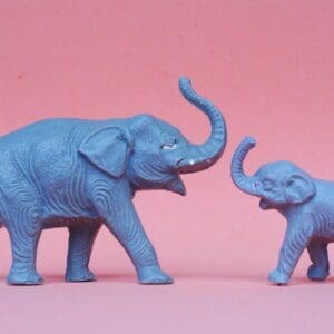 SOLD Charbens Elephant & Cherilea Baby Elephant