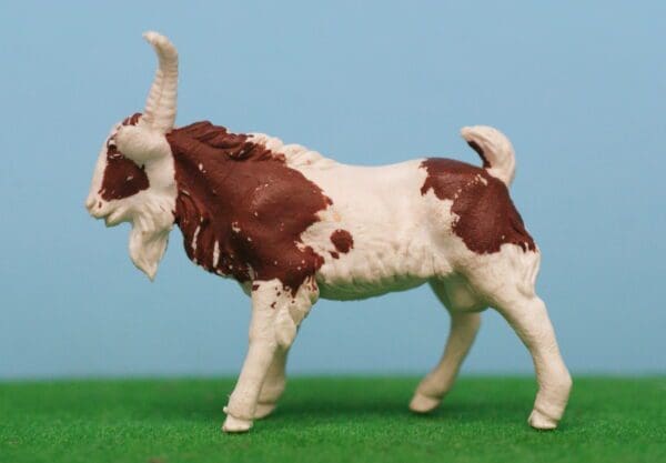 SOLD Herald Billy Goat WHITE Plastic/Brown Paint