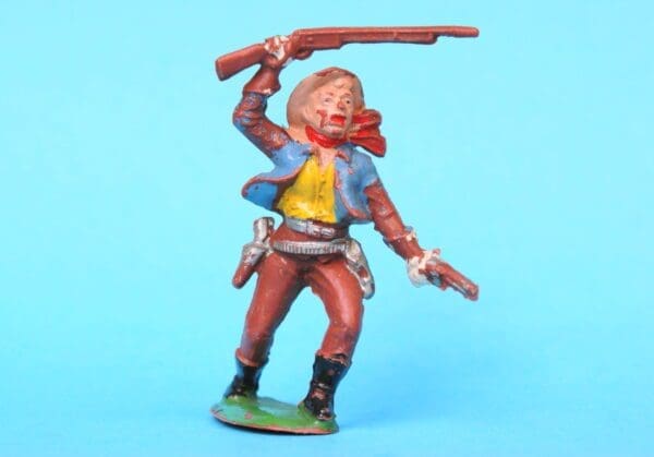 NEW! Cherilea Cowboy Running with Rifle Overhead