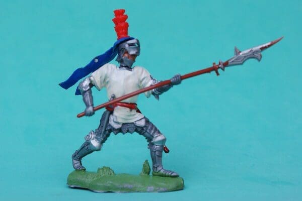 SOLD Swoppet C15th Knight with Halberd - ROYAL BLUE Favour