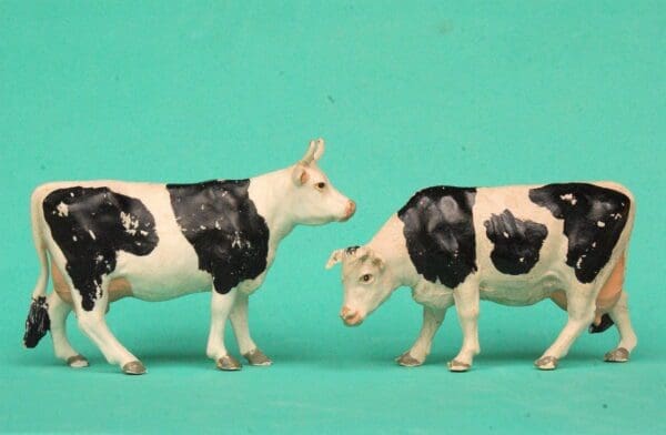 SOLD Pair of Herald Friesian Cows - SMOOTH Plastic!