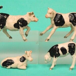 SOLD Loose Set of Herald Friesian Calves - SMOOTH Plastic!