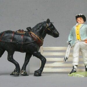 SOLD Cherilea Trans Cart Horse & 60mm Farmer