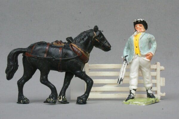 SOLD Cherilea Trans Cart Horse & 60mm Farmer