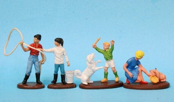 SOLD Britains PVC Farm Children - Set of 4