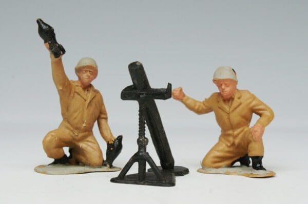 SOLD Timpo Solid Plastic West German Mortar Unit
