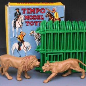 SOLD Timpo Zoo Cages & Animals No.1