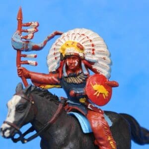 SOLD Herald Zang Mounted Indian Chief - NAVY Shirt