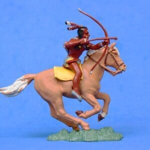 Herald Zang Wild West Mounted Indian Brave - Tan Horse