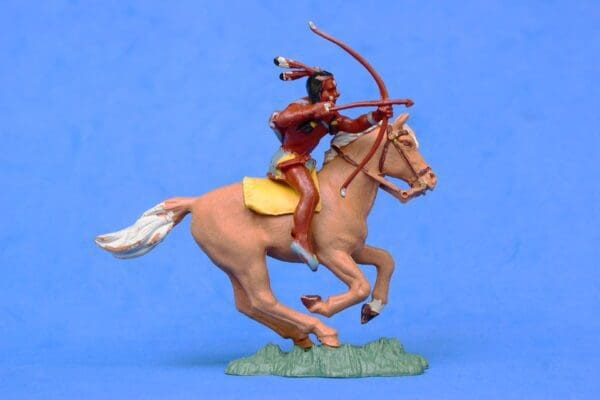 Herald Zang Wild West Mounted Indian Brave - Tan Horse