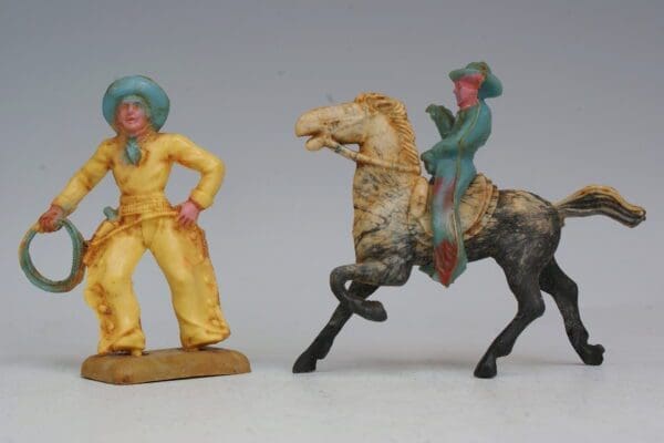 SOLD Beton Acetate Plastic Cowboys - Full Logo!