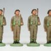 SOLD Herald Khaki Infantrymen at Attention Loose Set