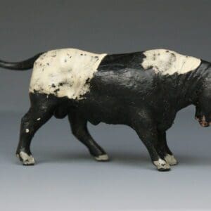 SOLD Timpo Farm Animals - Black Plastic Bull