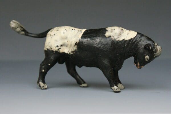 SOLD Timpo Farm Animals - Black Plastic Bull