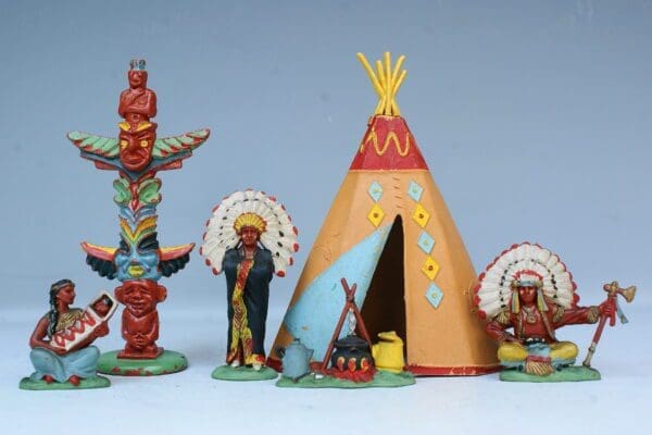SOLD Herald Zang Indian Encampment Set