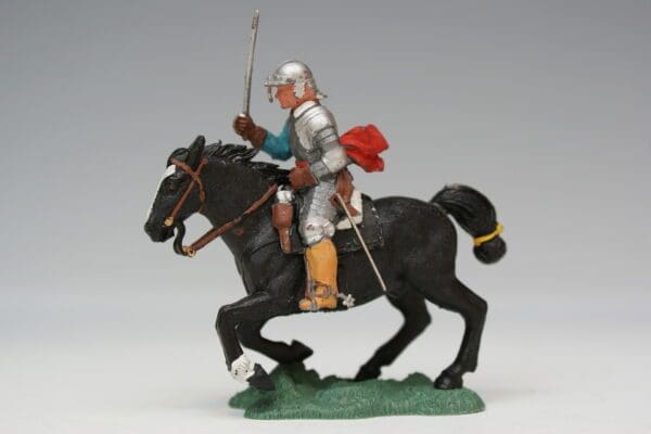 SOLD ECW Mounted Roundhead Officer - Black Textured Horse!