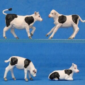 SOLD Set of Herald Friesian Calves - Marked 'ENGLAND'