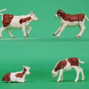 SOLD Set of Herald Ayrshire Calves - Marked 'ENGLAND'
