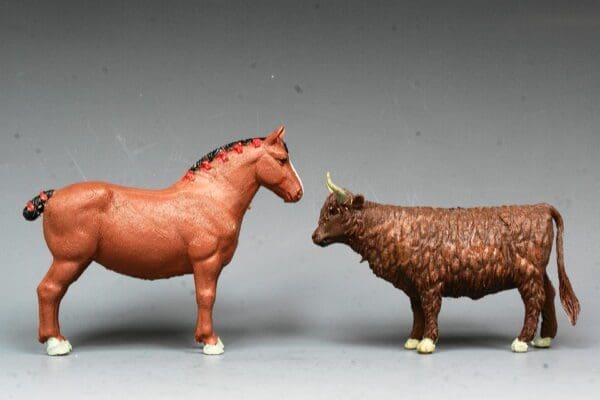 NEW! Britains Farm Highland Steer & Suffolk Mare - Image 3