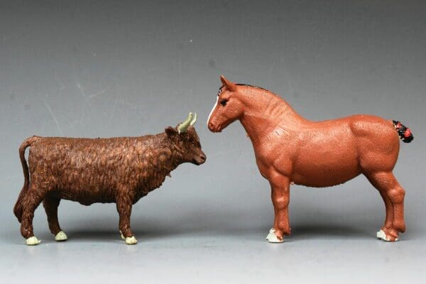 NEW! Britains Farm Highland Steer & Suffolk Mare - Image 4