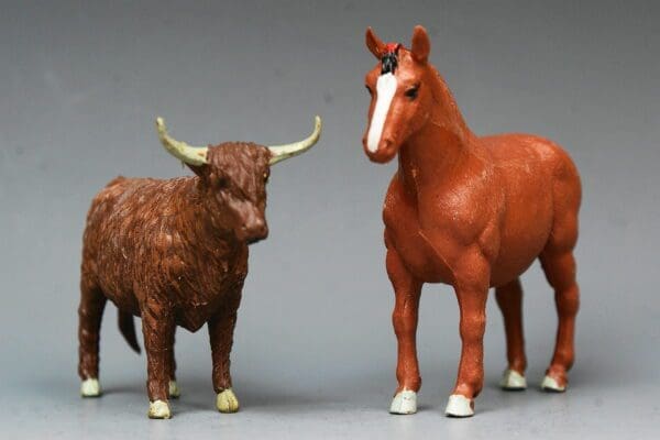 NEW! Britains Farm Highland Steer & Suffolk Mare