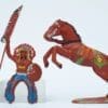 SOLD VP Mounted Indian with Banner on Leaping Horse