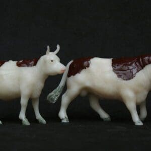 SOLD Hilco Plastic Bull & Cow (Herald Copies) - BROWN Markings