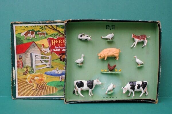 SOLD Farm Box Set (Cows, Calves) - 10 Pieces
