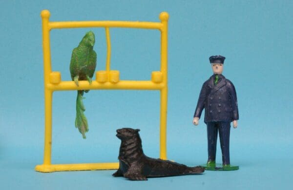 SOLD Taylor & Sons Zoo Keeper, Parrot, Perch, Seal