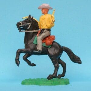 SOLD Timpo 1st Series Mounted Twin Guns Cowboy